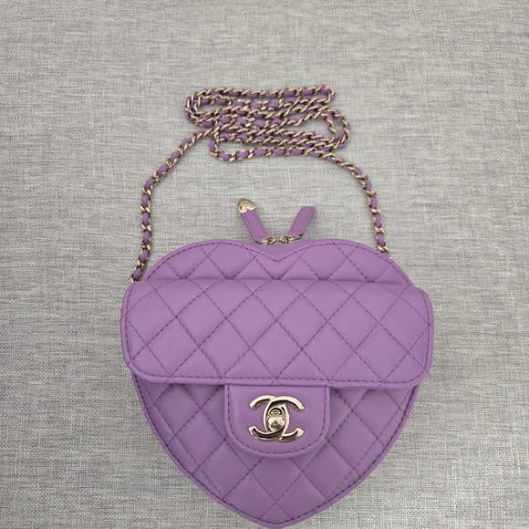 Chanel Purple Quilted Women's Bag - Picture 2 of 13